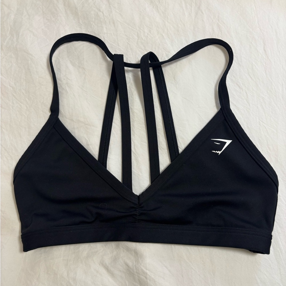 Gymshark Minimal Sports Bra Black XS